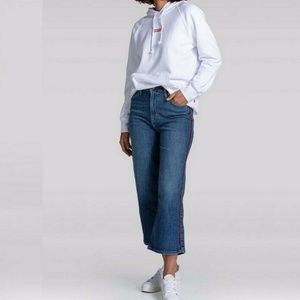 NWT Levi's Mile High Wide Leg High Waisted Red Side Stripe Jeans